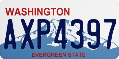 WA license plate AXP4397