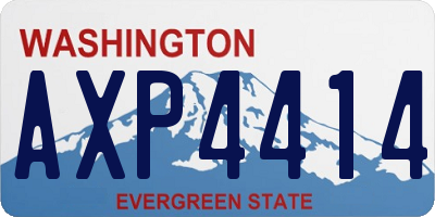 WA license plate AXP4414