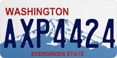 WA license plate AXP4424