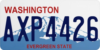 WA license plate AXP4426