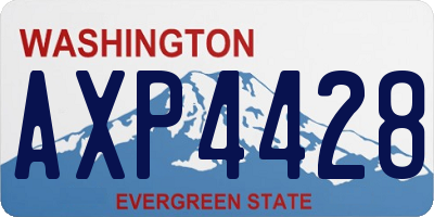 WA license plate AXP4428