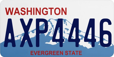 WA license plate AXP4446