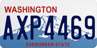 WA license plate AXP4469