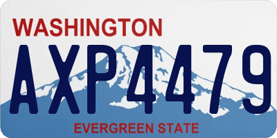 WA license plate AXP4479