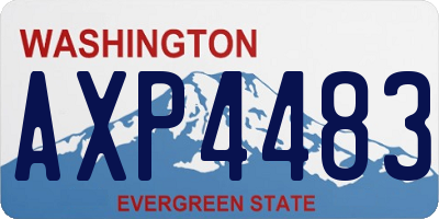 WA license plate AXP4483