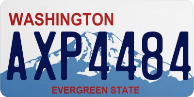 WA license plate AXP4484