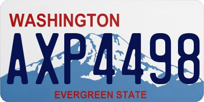 WA license plate AXP4498