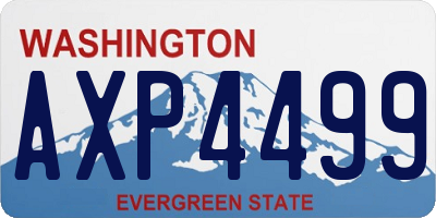 WA license plate AXP4499