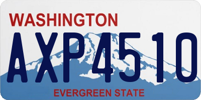 WA license plate AXP4510