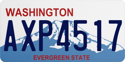 WA license plate AXP4517
