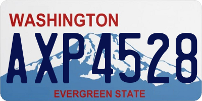 WA license plate AXP4528