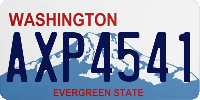 WA license plate AXP4541