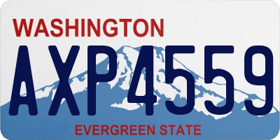 WA license plate AXP4559