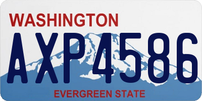 WA license plate AXP4586