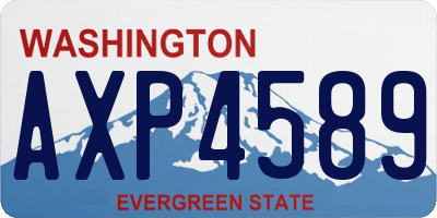 WA license plate AXP4589