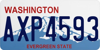 WA license plate AXP4593