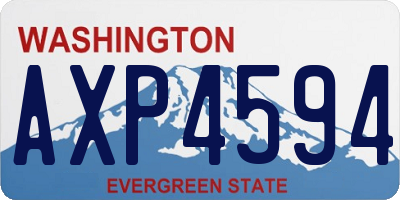WA license plate AXP4594