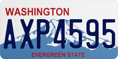 WA license plate AXP4595
