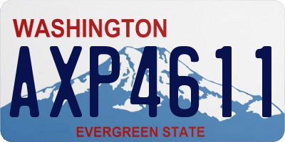 WA license plate AXP4611