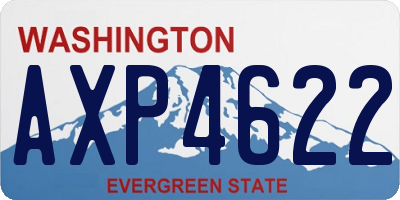 WA license plate AXP4622