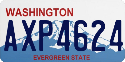 WA license plate AXP4624