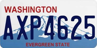 WA license plate AXP4625