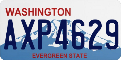 WA license plate AXP4629