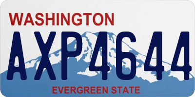 WA license plate AXP4644