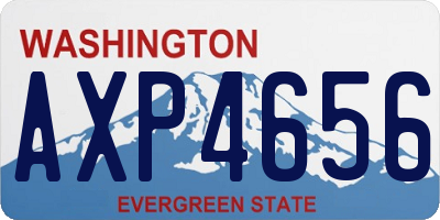 WA license plate AXP4656