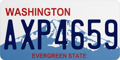 WA license plate AXP4659
