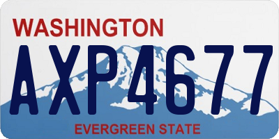 WA license plate AXP4677