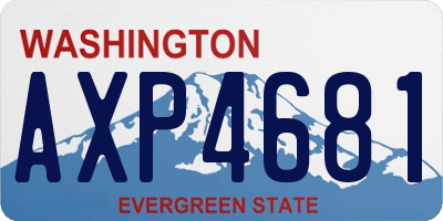 WA license plate AXP4681