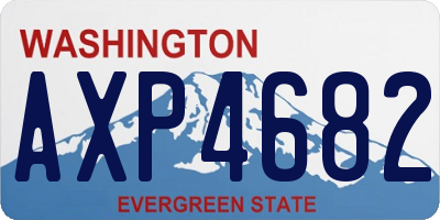 WA license plate AXP4682