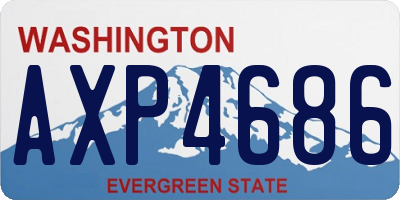 WA license plate AXP4686