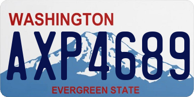 WA license plate AXP4689