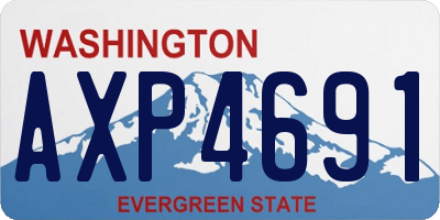 WA license plate AXP4691