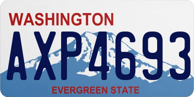 WA license plate AXP4693