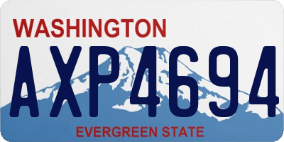 WA license plate AXP4694