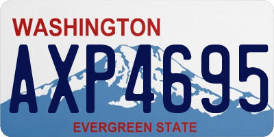 WA license plate AXP4695