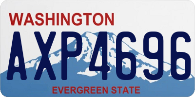 WA license plate AXP4696