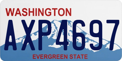 WA license plate AXP4697