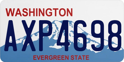 WA license plate AXP4698