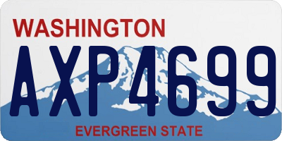 WA license plate AXP4699