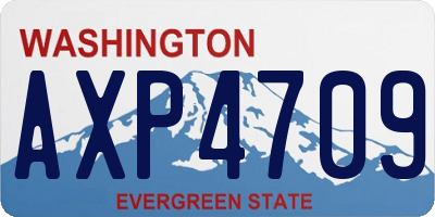 WA license plate AXP4709