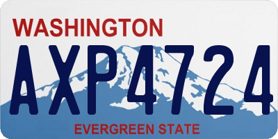 WA license plate AXP4724