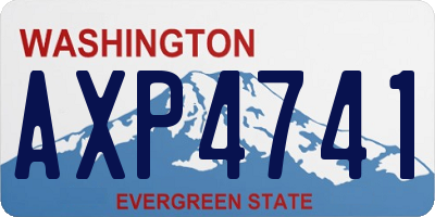 WA license plate AXP4741