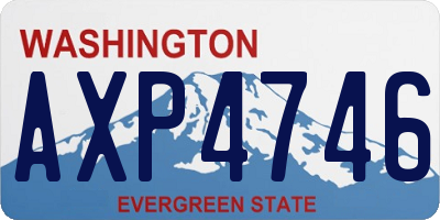 WA license plate AXP4746