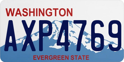 WA license plate AXP4769