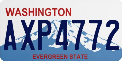 WA license plate AXP4772