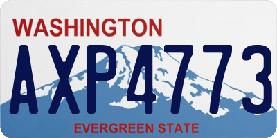 WA license plate AXP4773